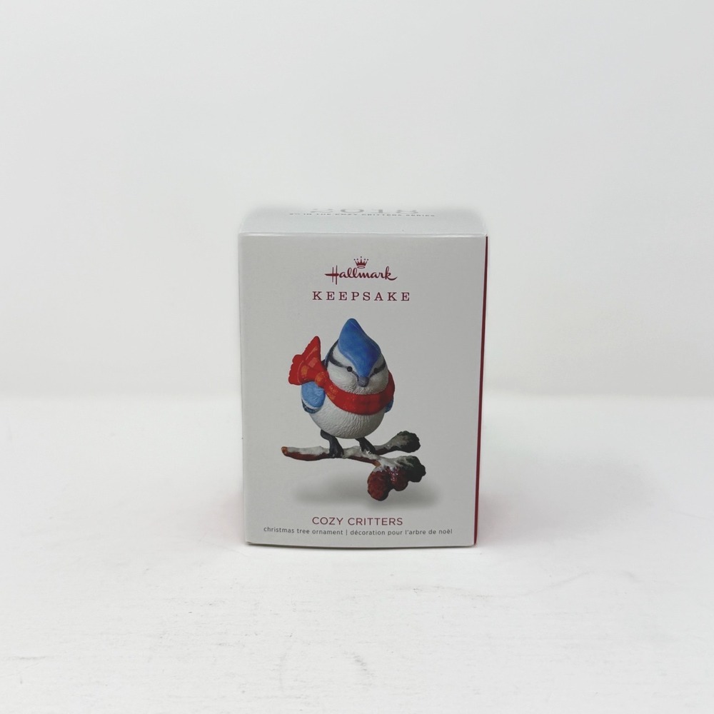Hallmark Keepsake 2018 Cozy Critters Blue Jay Ornament #2 In Series Bird
